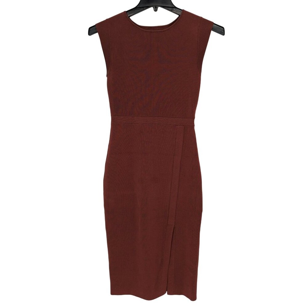 Aritzia Babaton Brown Midi Sweater Dress S